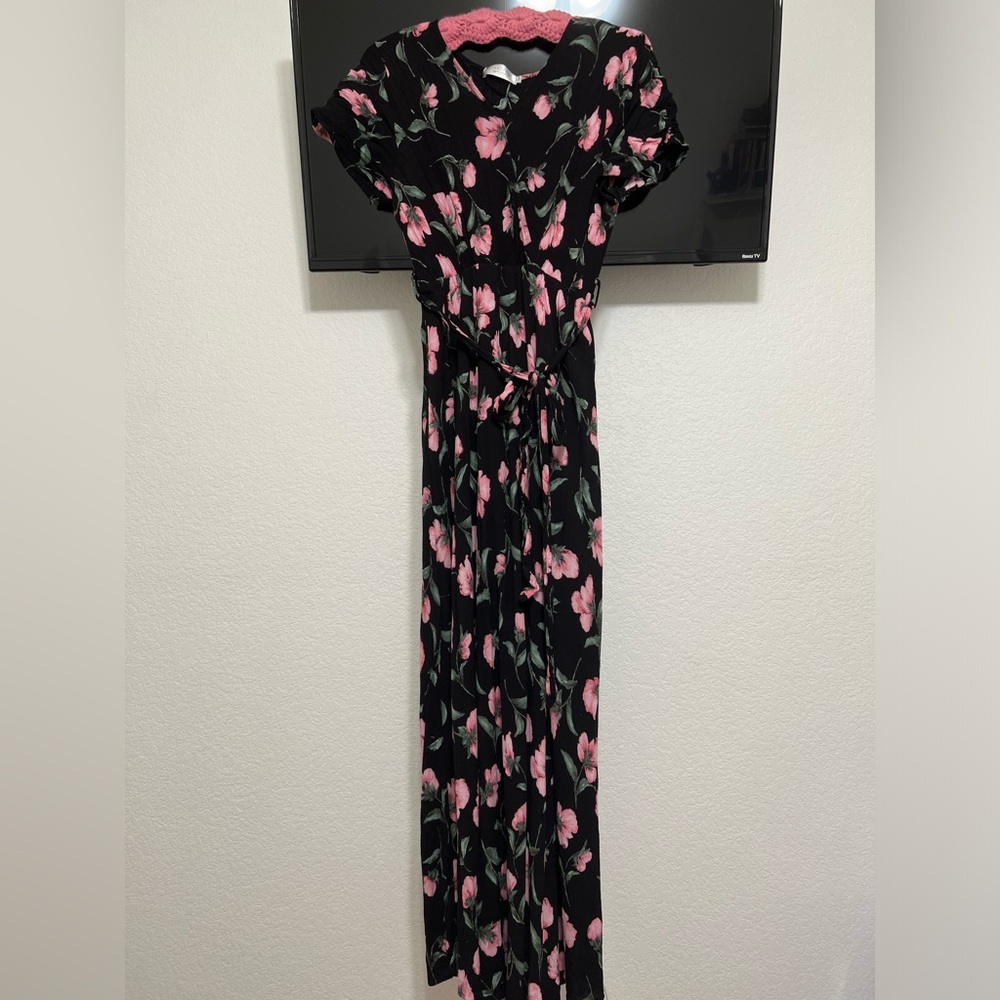 Vibrant floral maxi dress